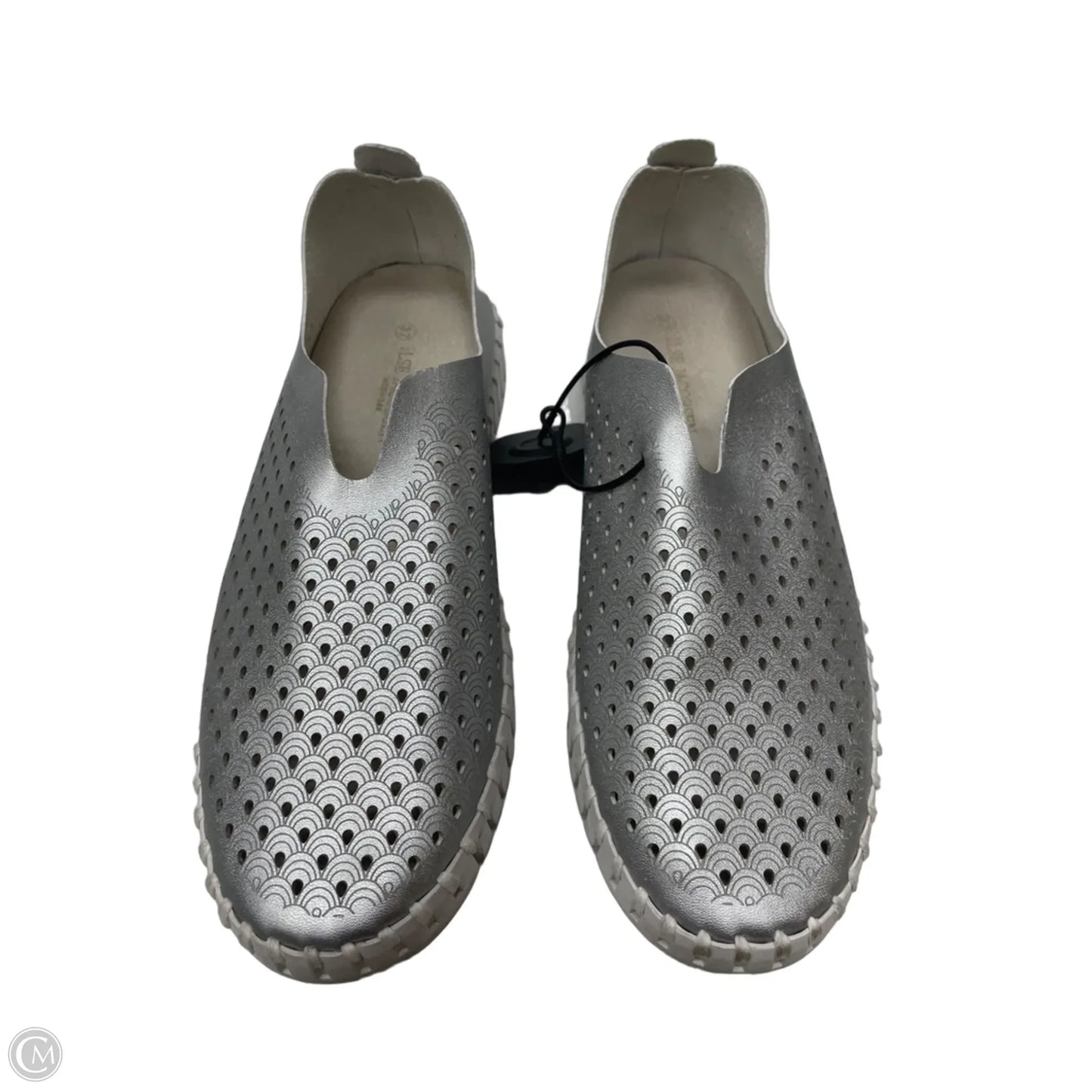 Shoes Flats By Cmb In Silver, Size: 7