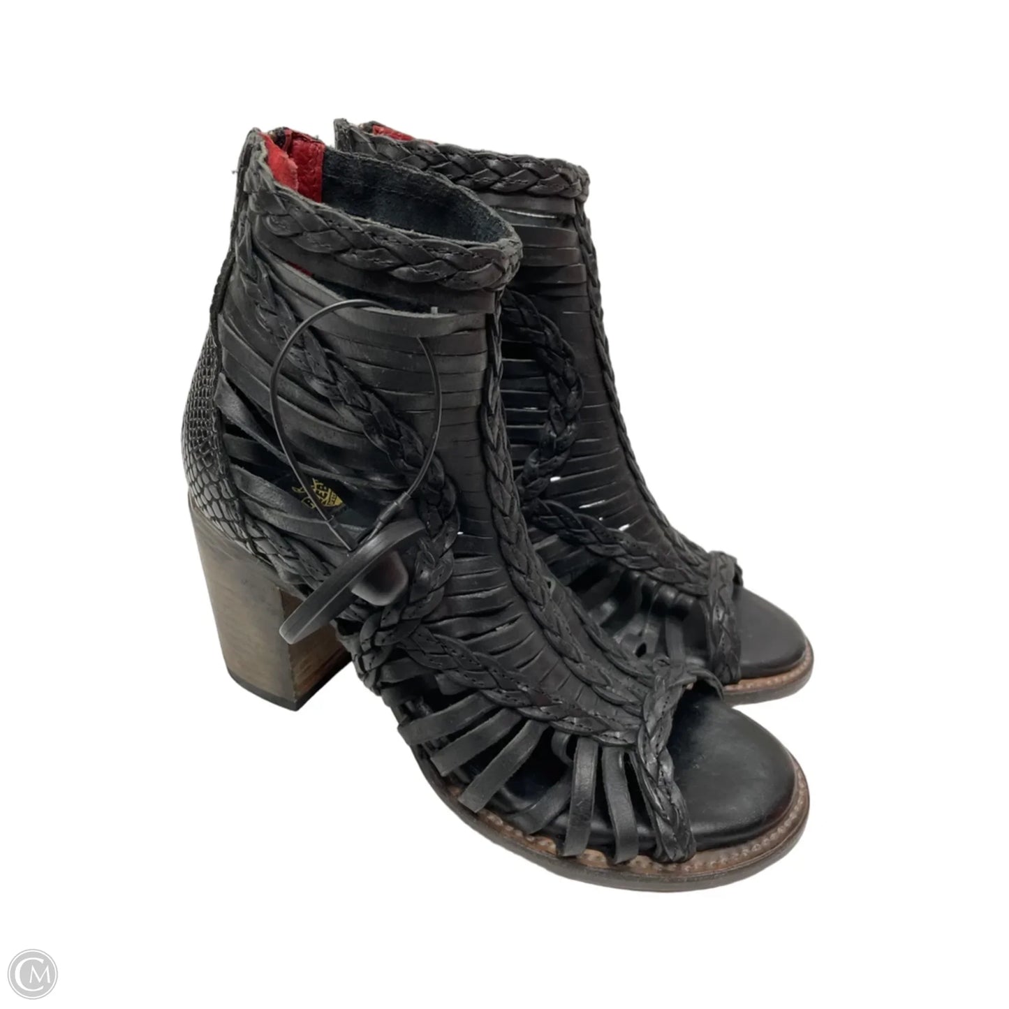 Sandals Heels Block By Freebird In Black, Size: 10