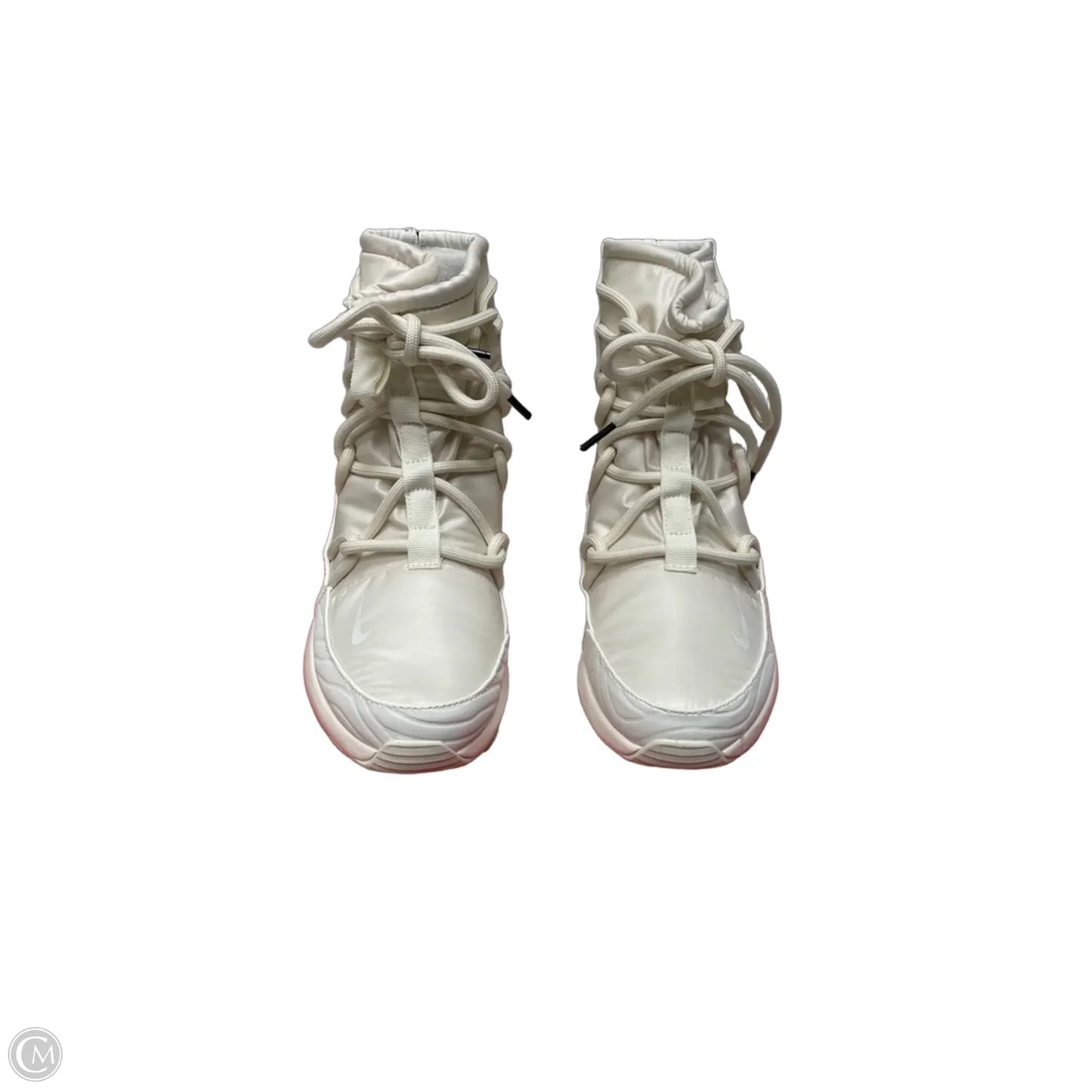 Boots Ankle Heels By Nike In Cream, Size: 7.5