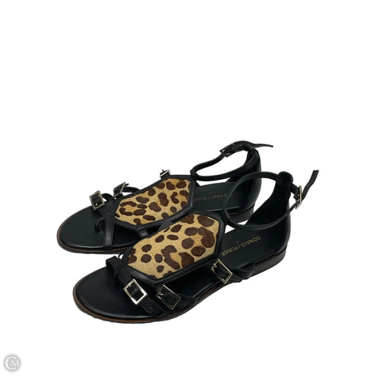 Sandals Flats By Donald Pliner In Animal Print, Size: 8.5