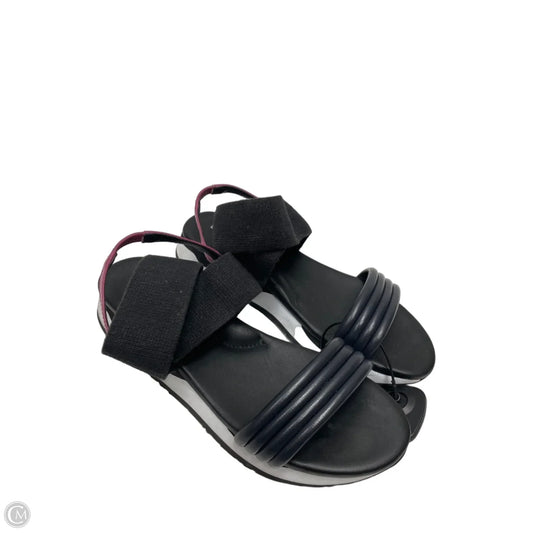 Sandals Heels Platform By Donald Pliner In Black & White, Size: 9
