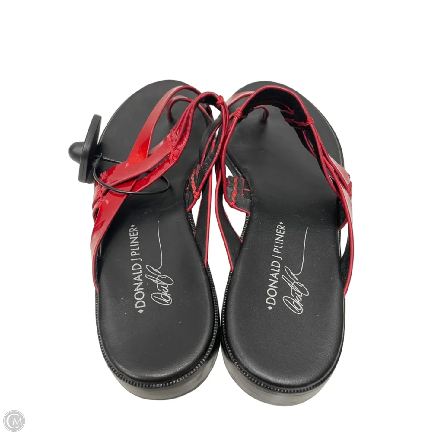 Sandals Flats By Donald Pliner In Red, Size: 9