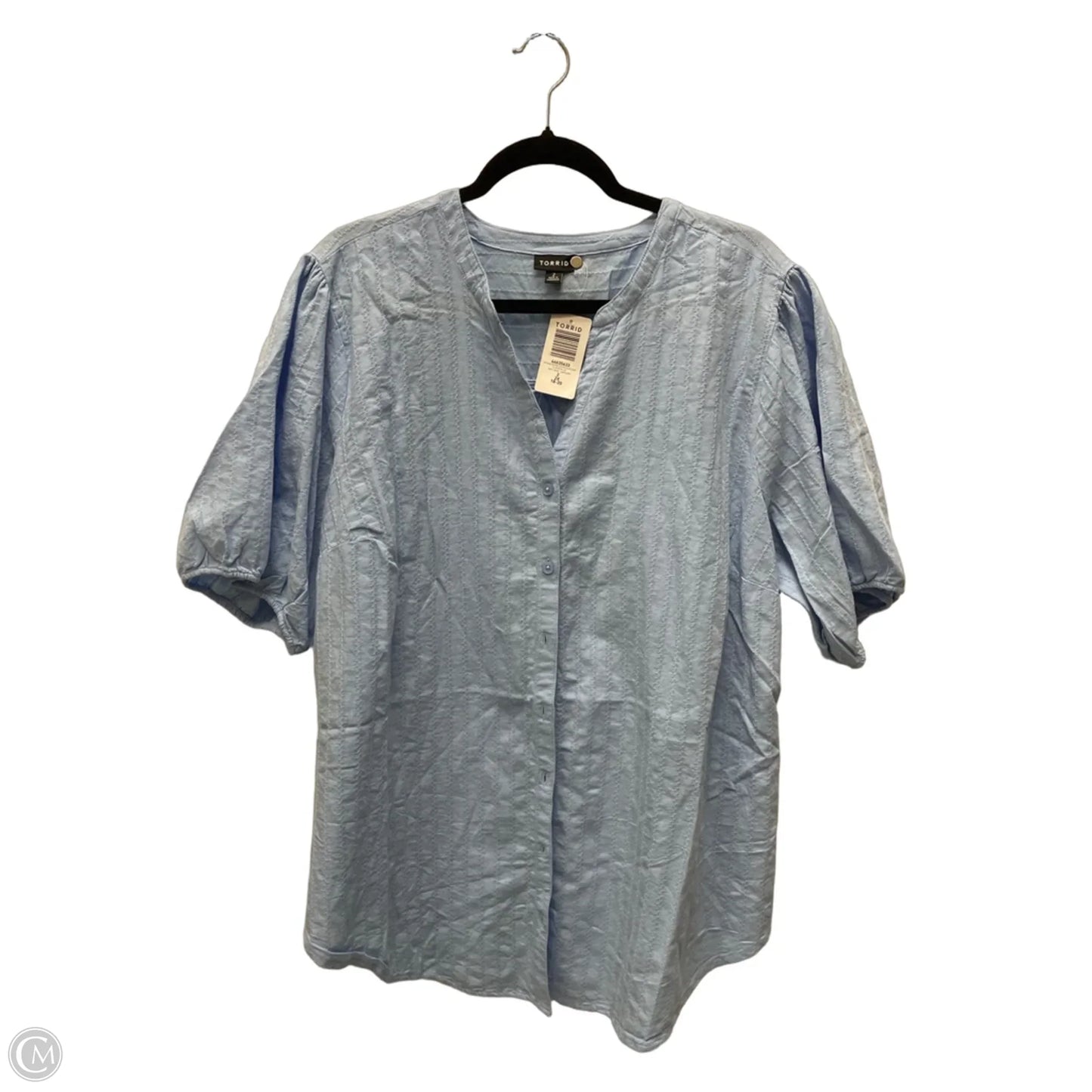 Top Short Sleeve By Torrid In Blue, Size: 2x