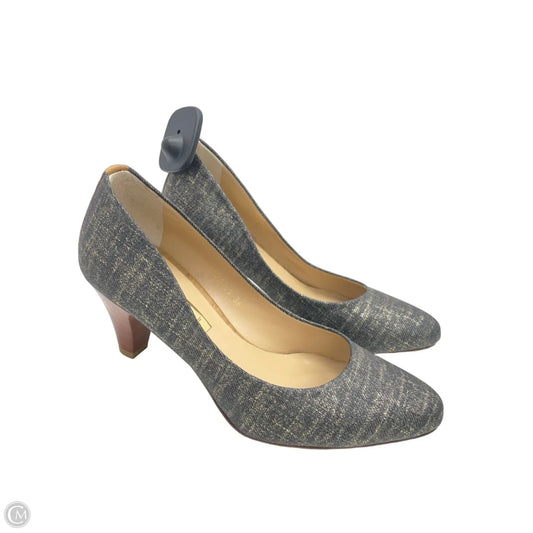 Shoes Heels Kitten By Lodi In Blue & Gold, Size: 6