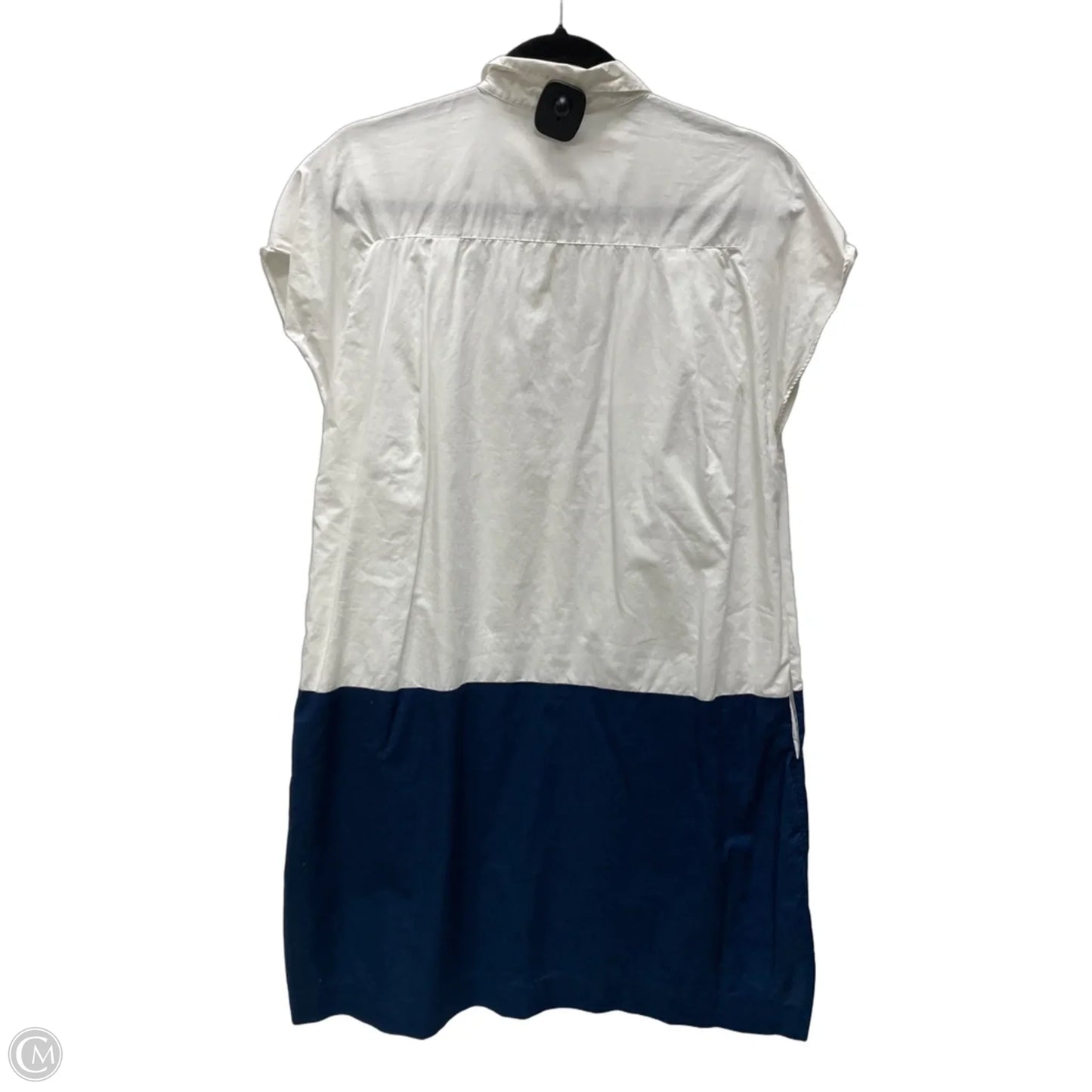 Dress Casual Short By Madewell In Blue & White, Size: L