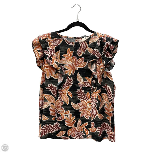 Top Sleeveless By Good Luck Gem In Floral Print, Size: L