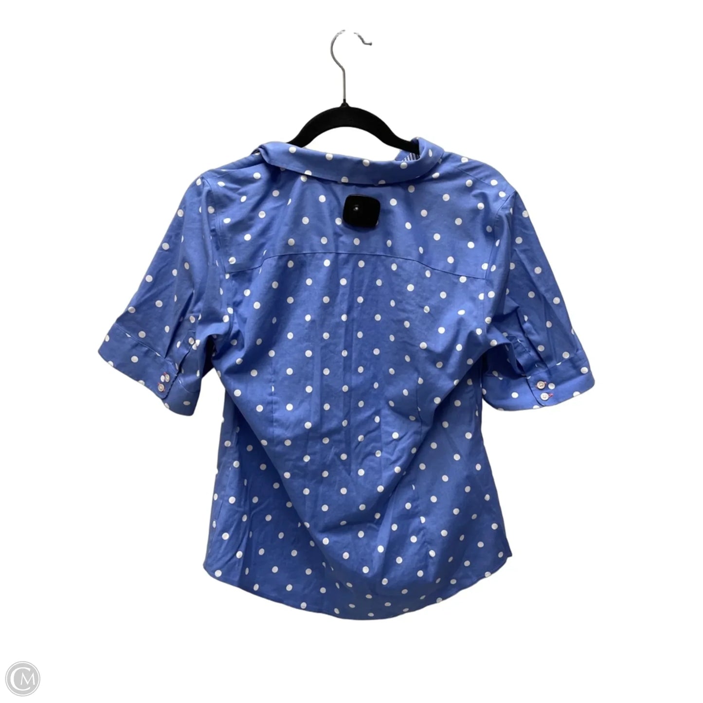 Top Short Sleeve By Talbots In Polkadot Pattern, Size: M