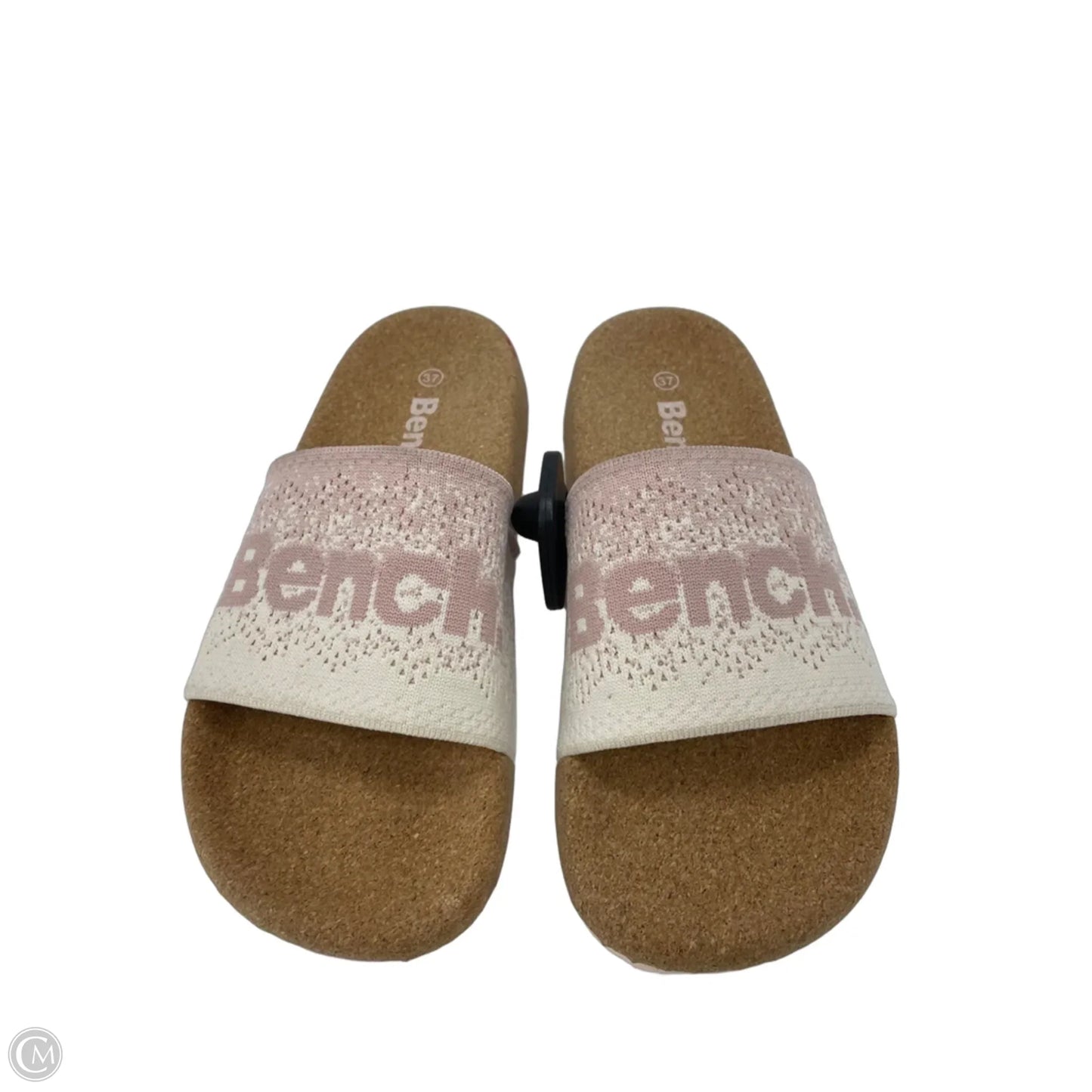 Sandals Flats By bench in Cream & Pink, Size: 6