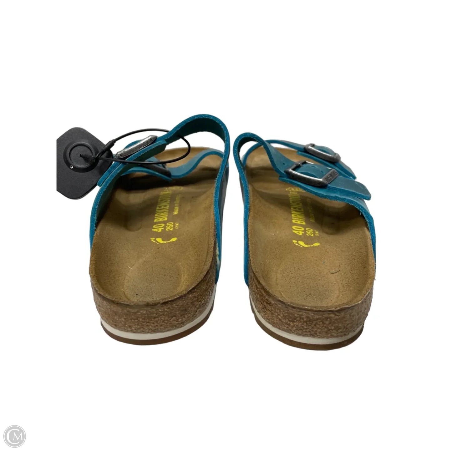 Sandals Flats By Birkenstock In Teal, Size: 9