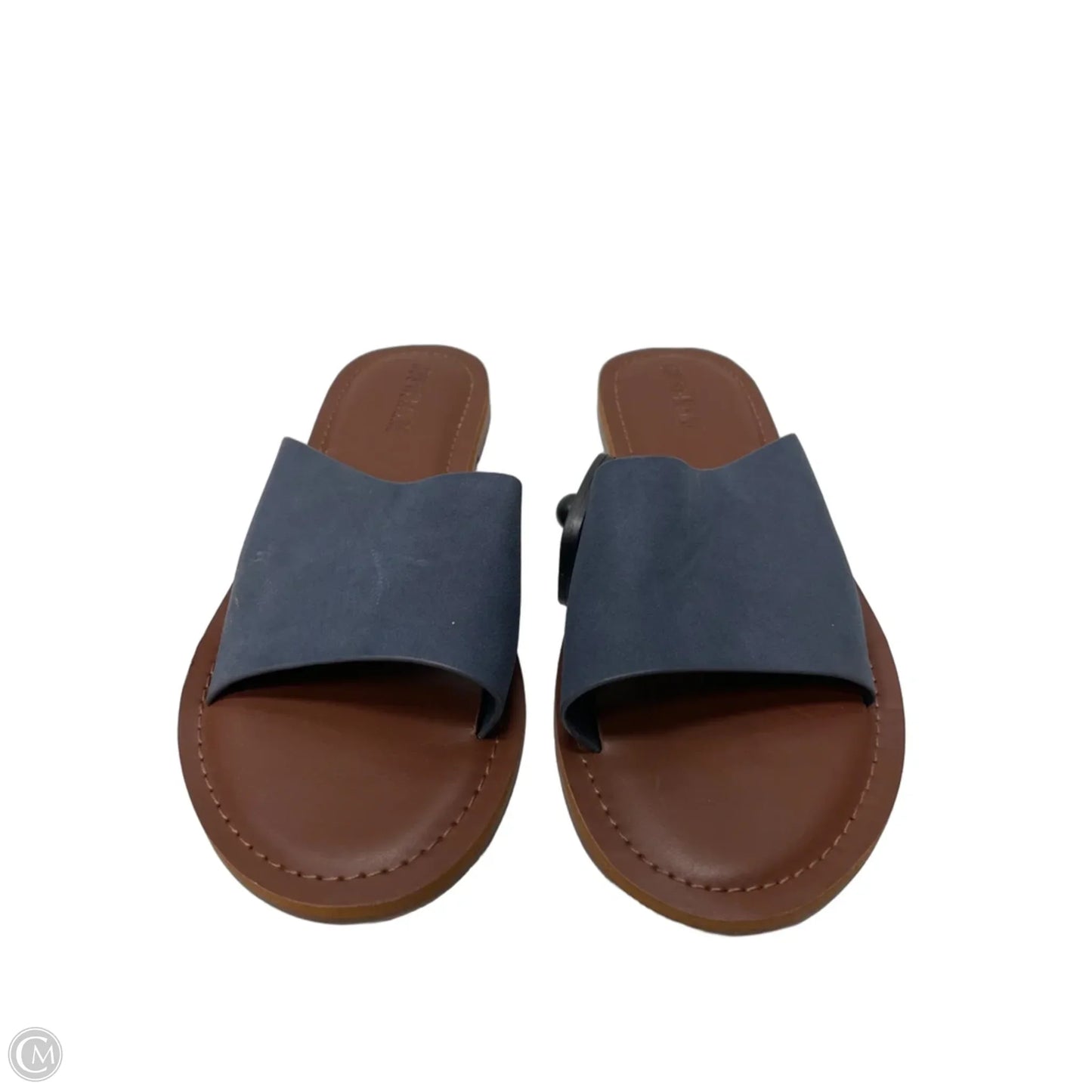 Sandals Flats By Cushionaire In Navy, Size: 7.5