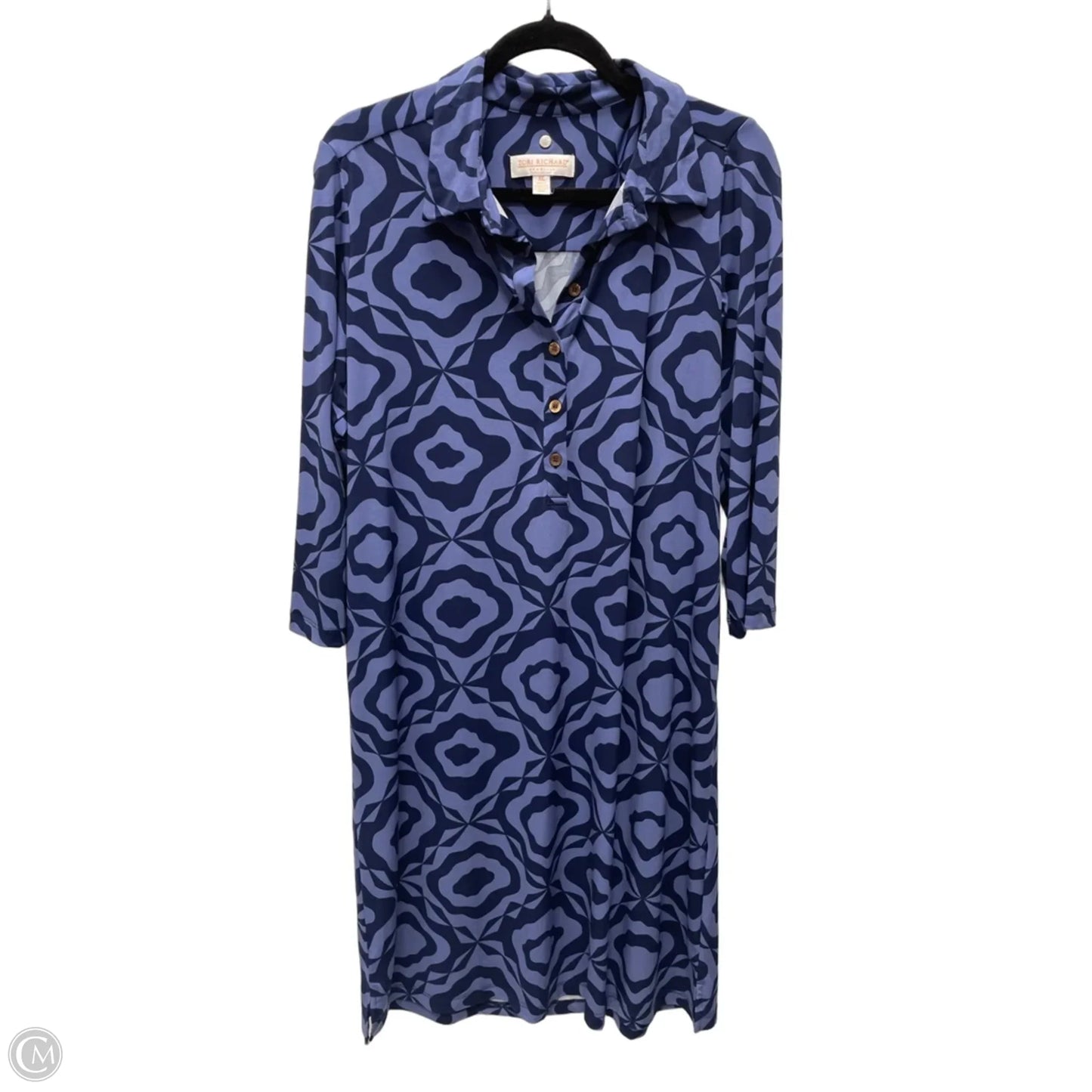 Dress Casual Short By Tori Richards In Geometric Pattern, Size: Xl