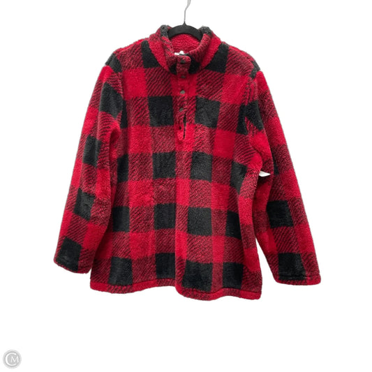 Top Long Sleeve By J. Jill In Checkered Pattern, Size: Xl