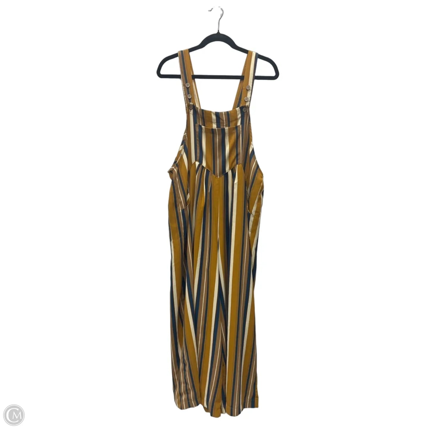 Jumpsuit By Clothes Mentor In Striped Pattern, Size: L