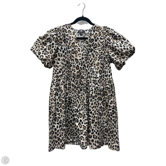 Dress Casual Short By Clothes Mentor In Animal Print, Size: Xl