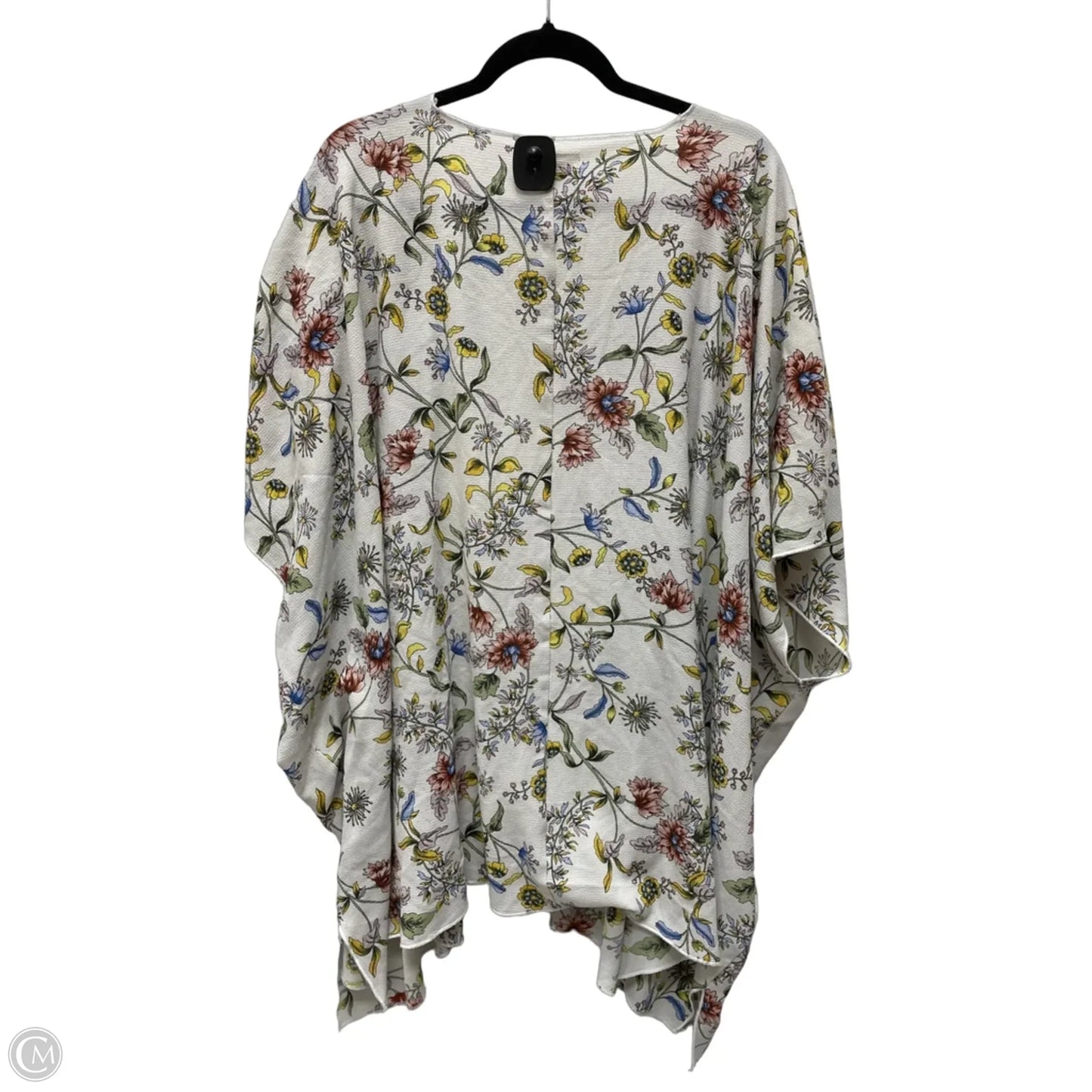 Kimono By Clothes Mentor In Floral Print, Size: L
