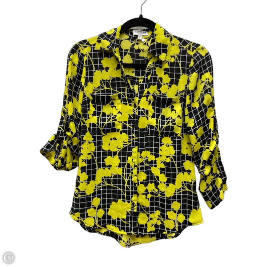 Blouse 3/4 Sleeve By Express In Multi-colored, Size: Xs