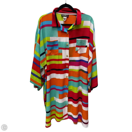 Dress Casual Short By Clothes Mentor In Multi-colored, Size: 3x