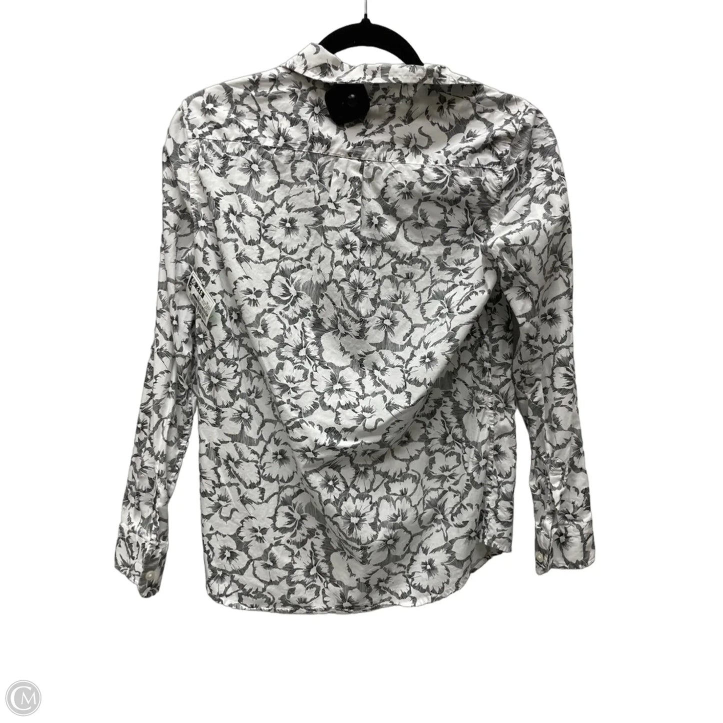 Top Long Sleeve By Banana Republic In Floral Print, Size: Xs