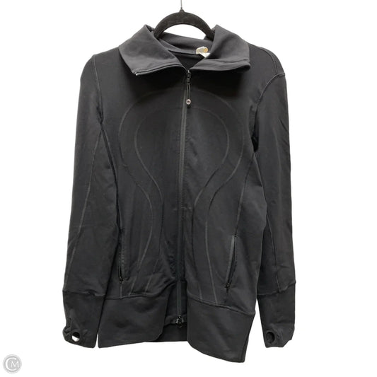 Athletic Jacket By Lululemon In Black, Size: M