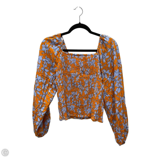 Top Long Sleeve By Jessica Simpson In Floral Print, Size: M