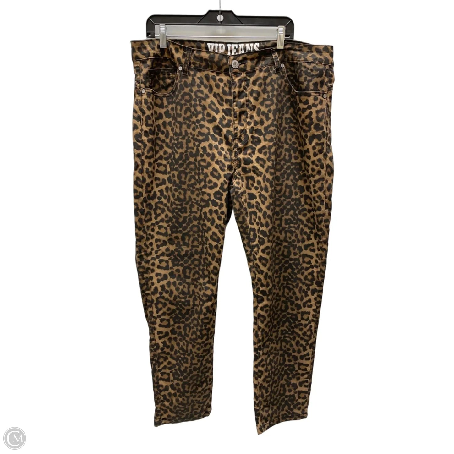 Jeans Straight By Clothes Mentor In Animal Print, Size: 24