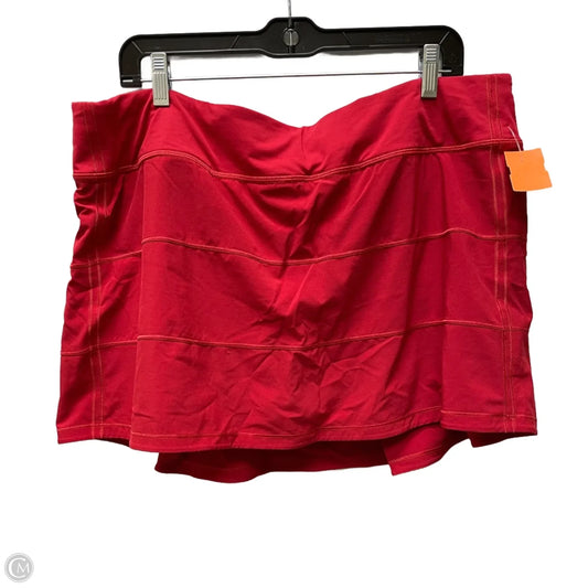 Athletic Skort By Lululemon In Red, Size: Xl