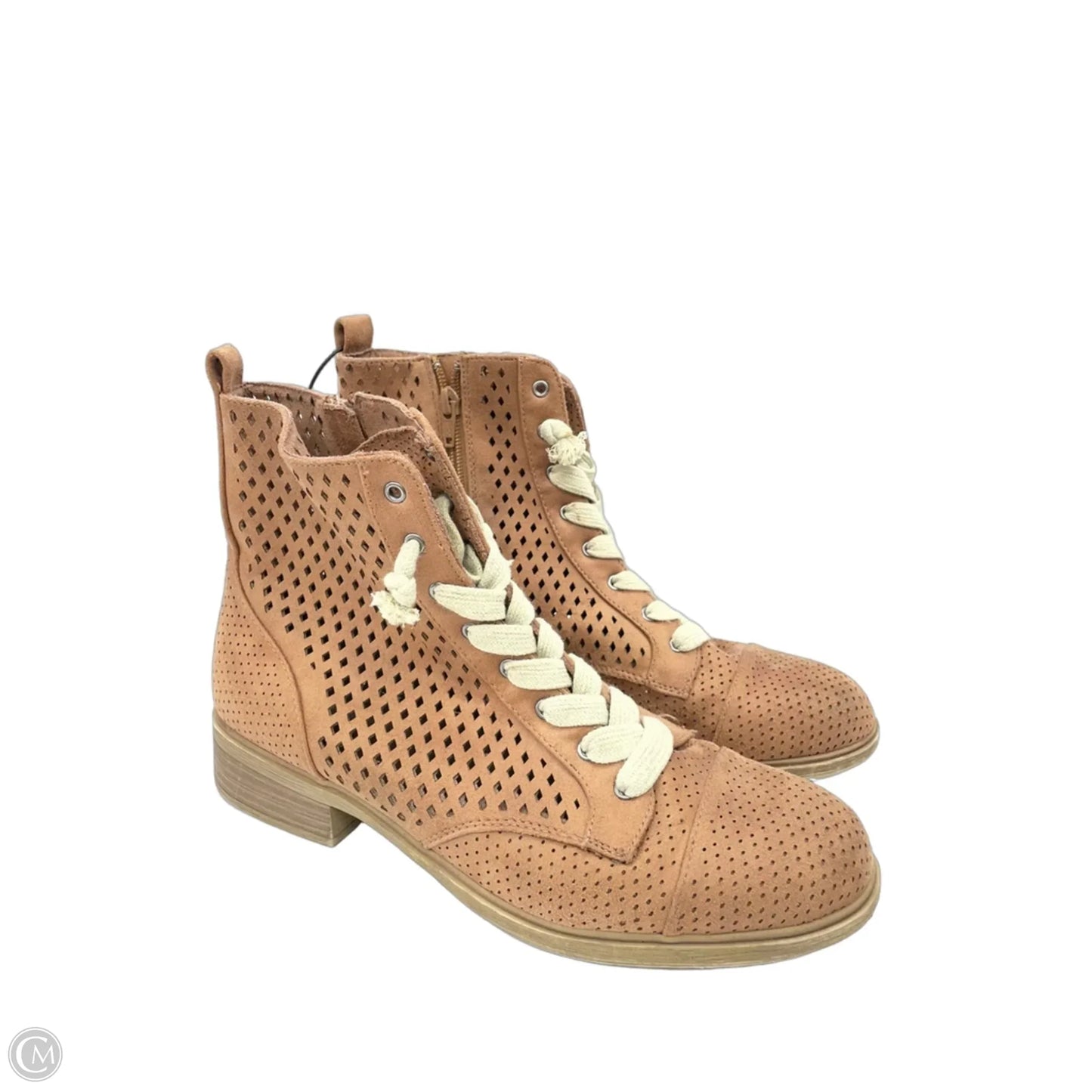 Boots Ankle Heels By Report In Brown, Size: 9.5