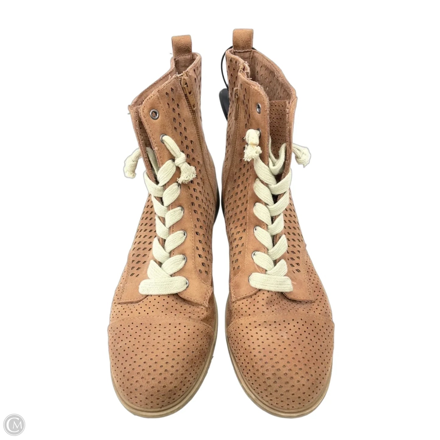 Boots Ankle Heels By Report In Brown, Size: 9.5