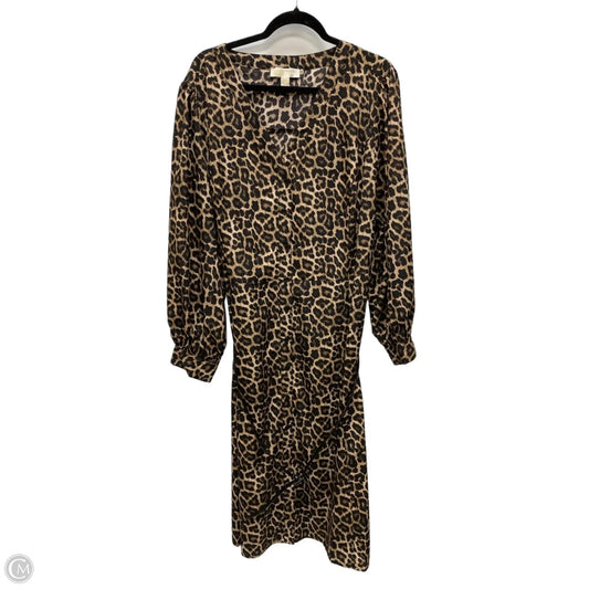 Dress Casual Midi By Michael By Michael Kors In Animal Print, Size: 3x