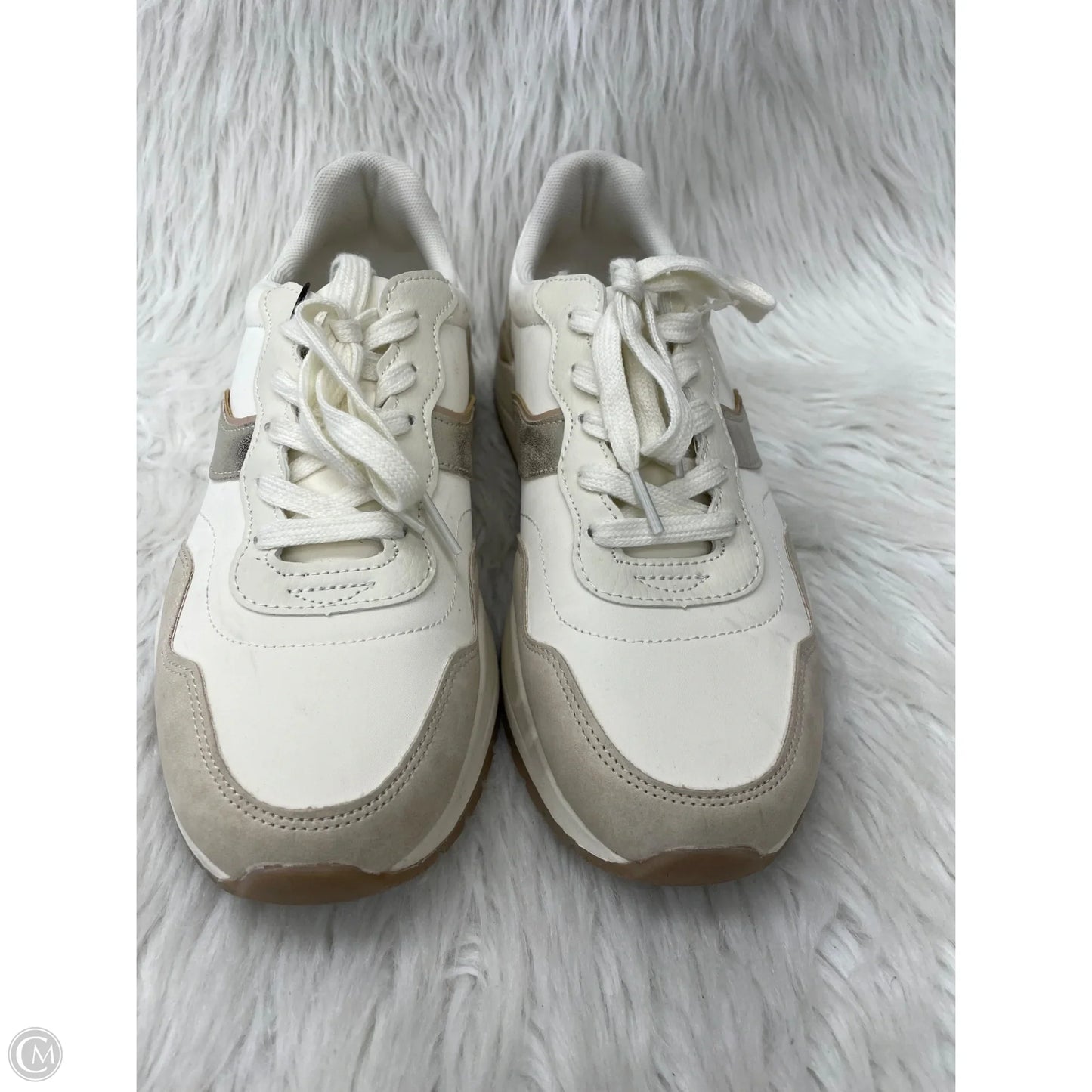 Shoes Sneakers By Time And Tru In Cream & Grey, Size: 10