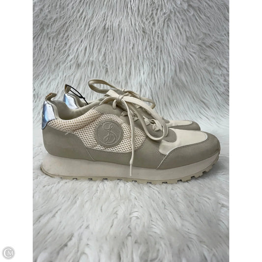 Shoes Sneakers By Sam And Libby In Cream & Grey, Size: 10