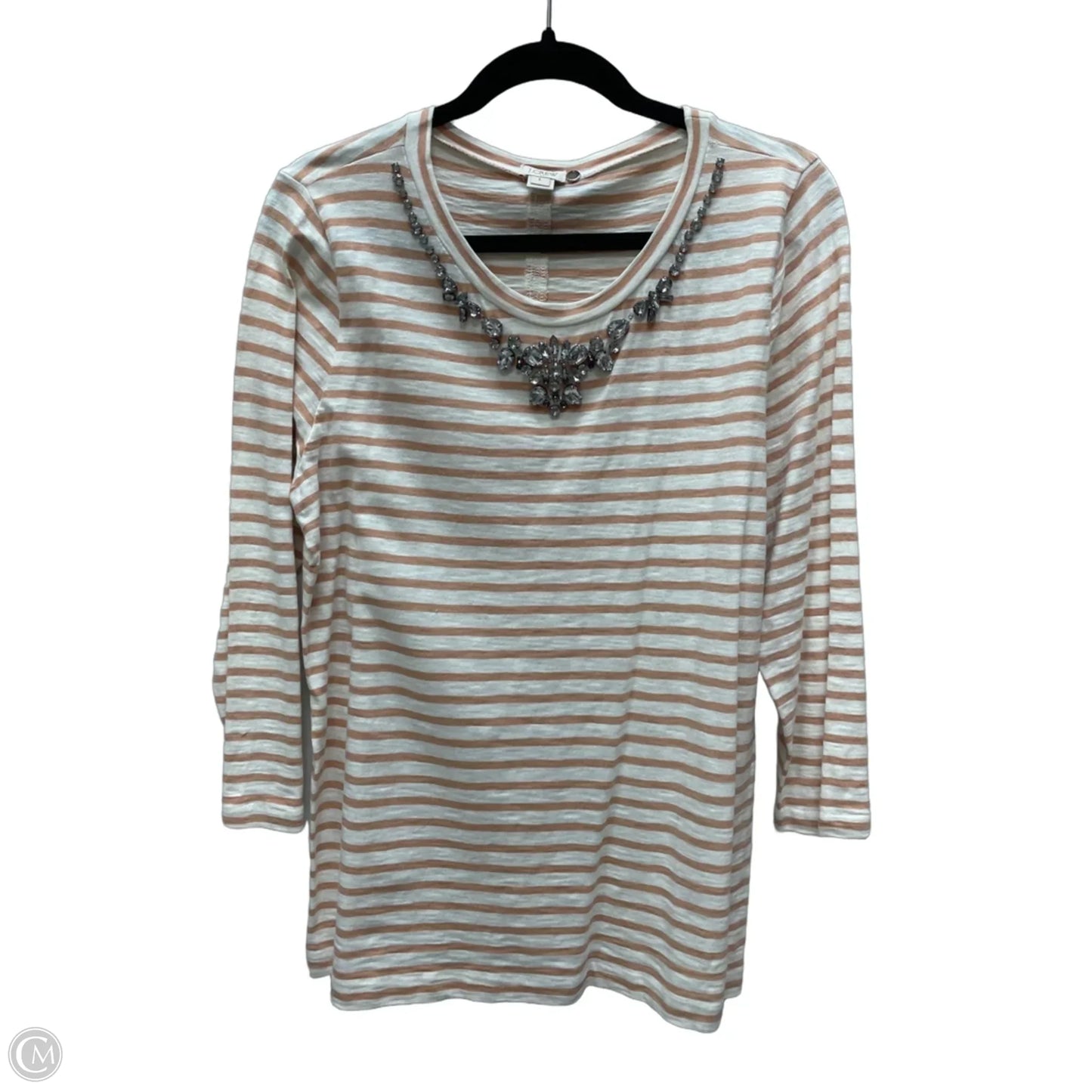 Top Long Sleeve By J. Crew In Striped Pattern, Size: L