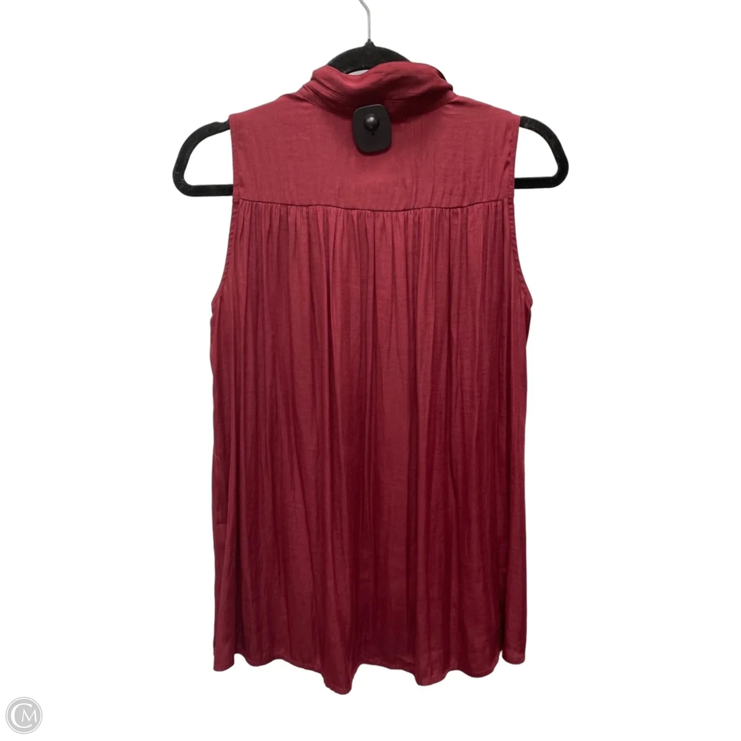 Blouse Sleeveless By Loft In Red, Size: S