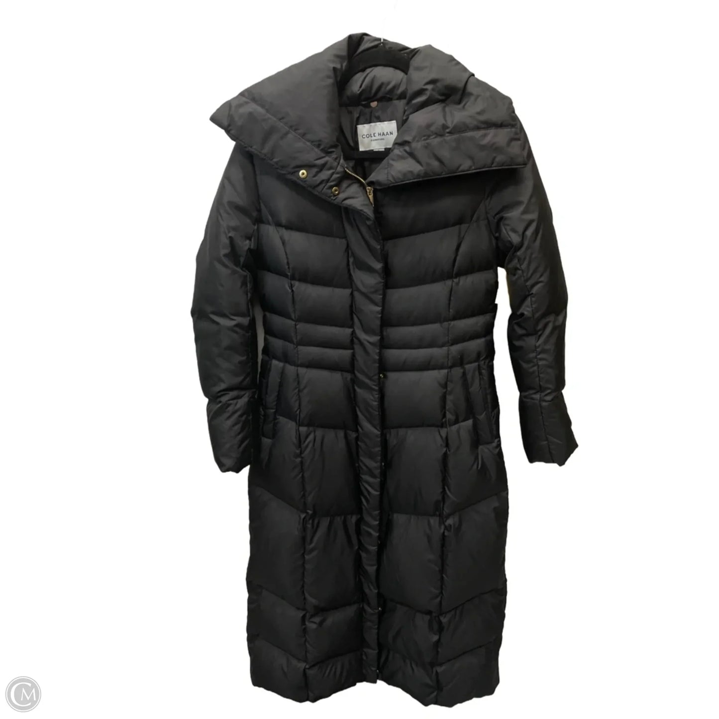 Coat Puffer & Quilted By Cole-haan In Black, Size: S