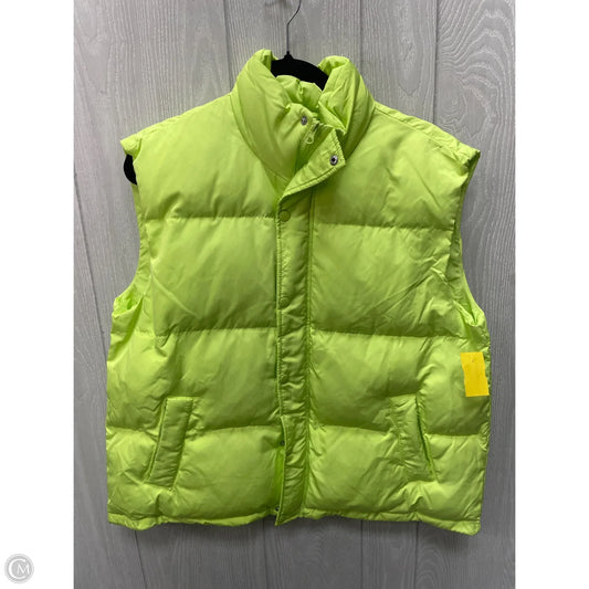 Vest Puffer & Quilted By A New Day In Green, Size: L
