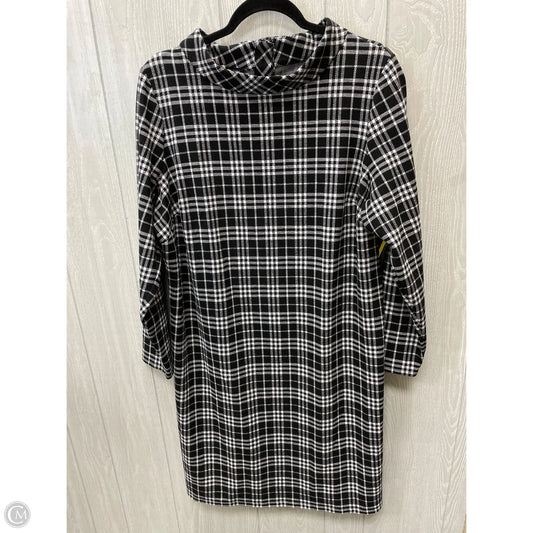 Dress Casual Midi By Talbots In Checkered Pattern, Size: Xl