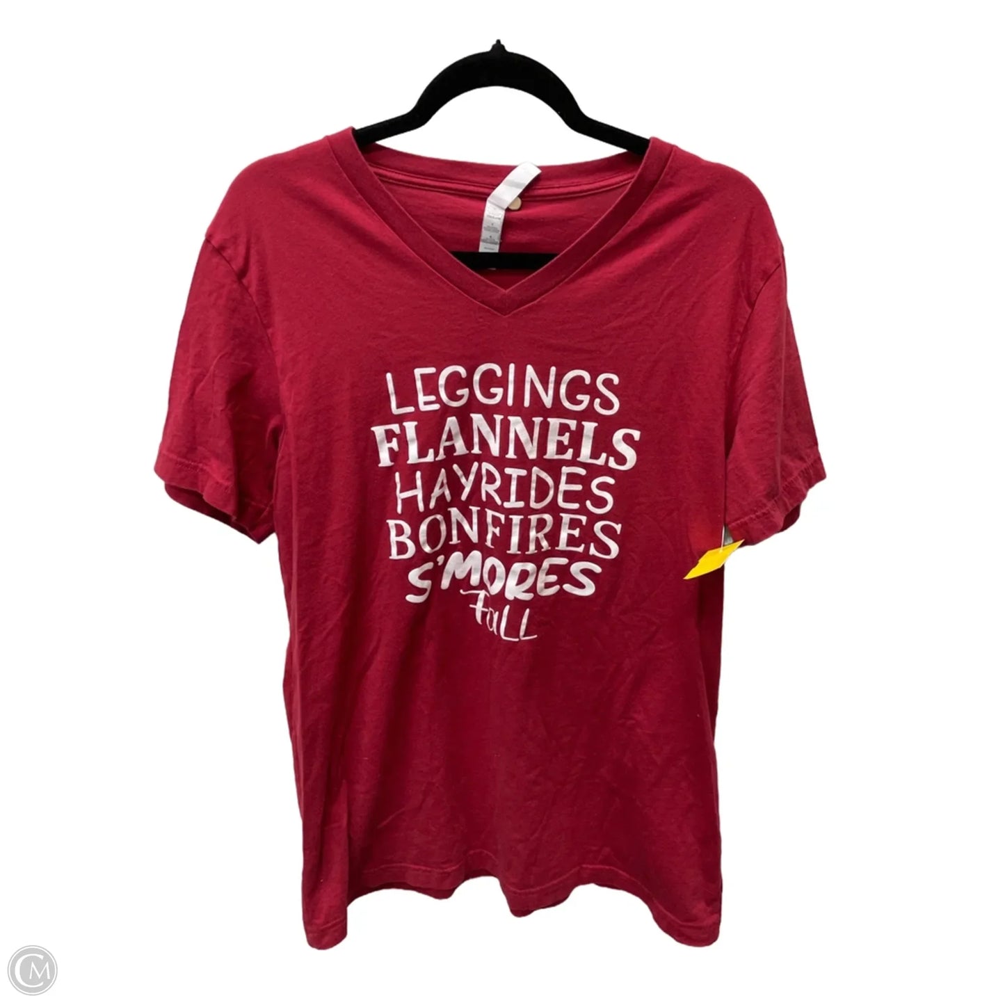 Top Short Sleeve Basic By Bella + Canvas In Red, Size: L