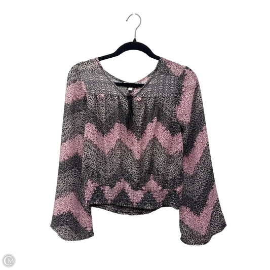 Blouse Long Sleeve By Love Fire In Multi-colored, Size: M