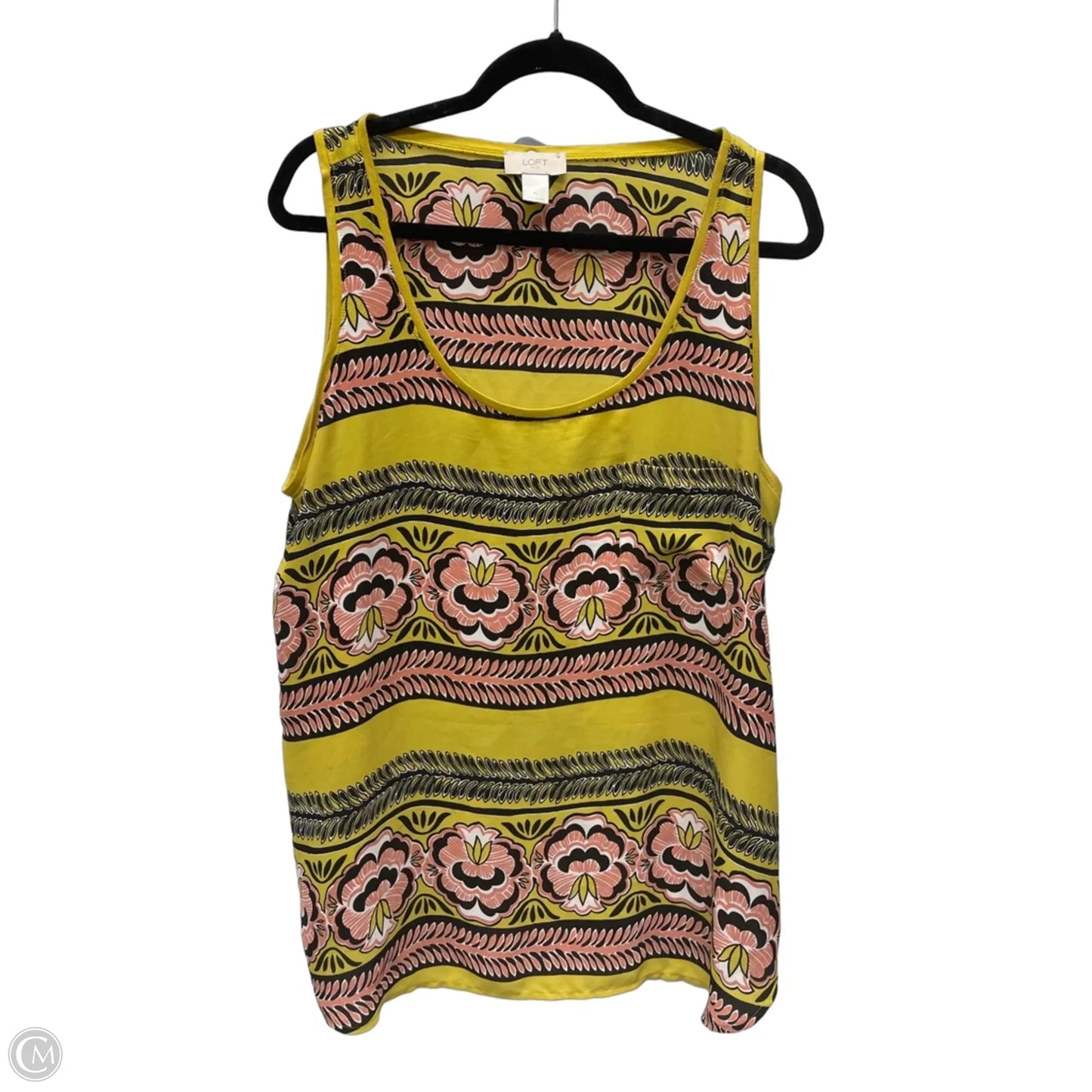 Blouse Sleeveless By Loft In Floral Print, Size: Xl