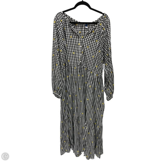 Dress Casual Maxi By Old Navy In Checkered Pattern, Size: 2x