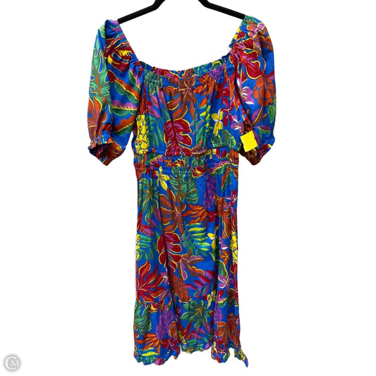 Dress Casual Midi By Indigo Rose In Floral Print, Size: L