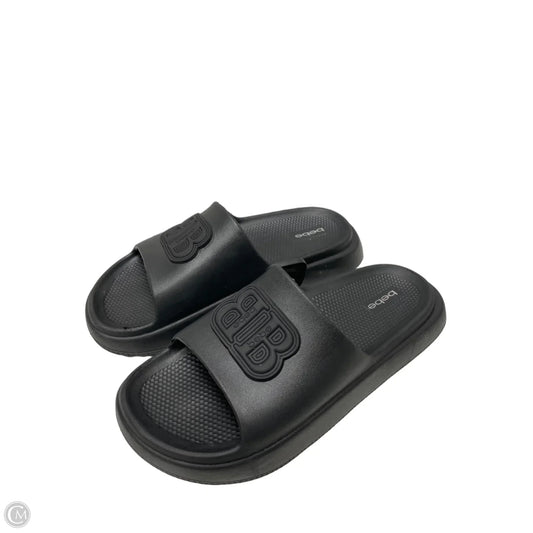 Sandals Flats By Bebe In Black, Size: 9