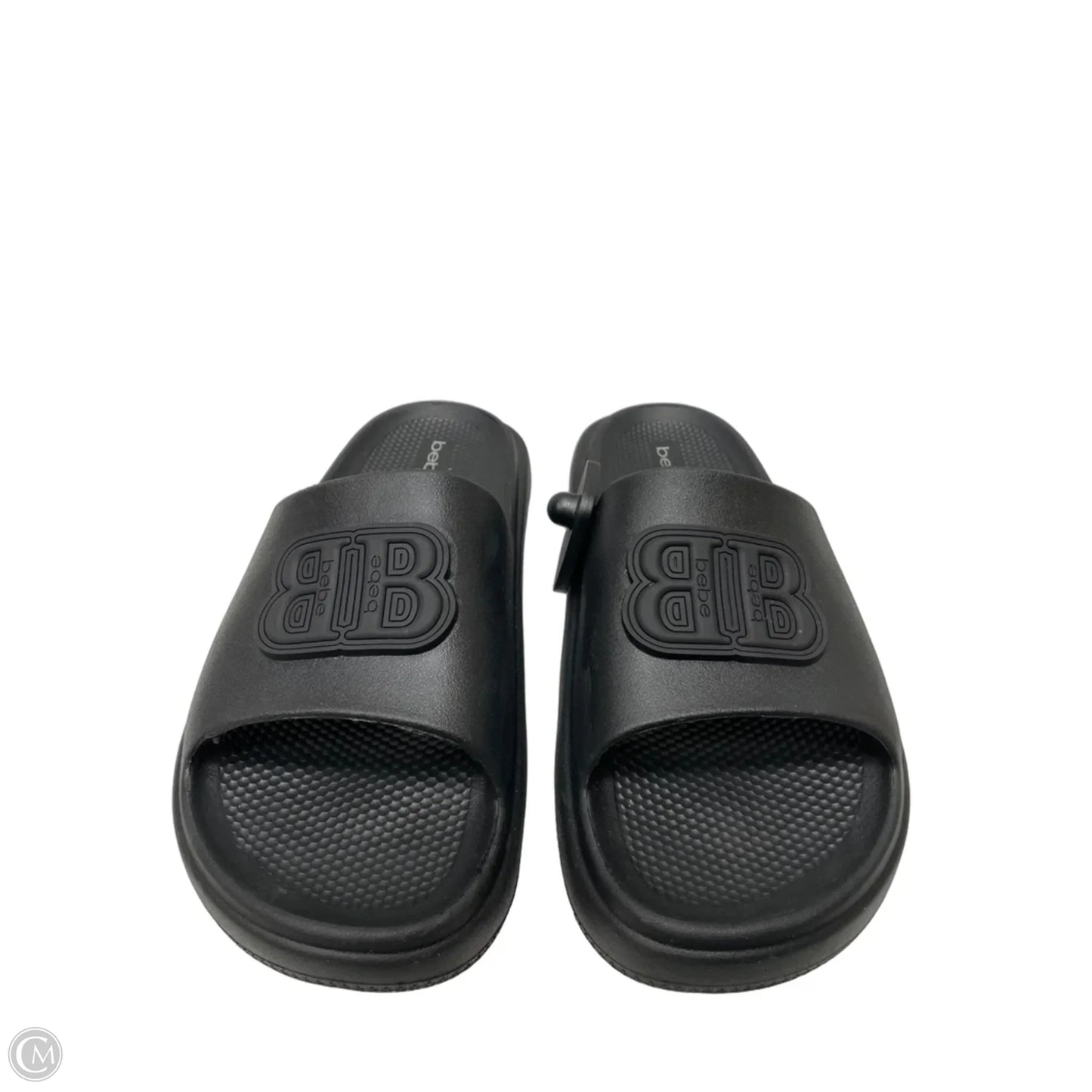 Sandals Flats By Bebe In Black, Size: 9