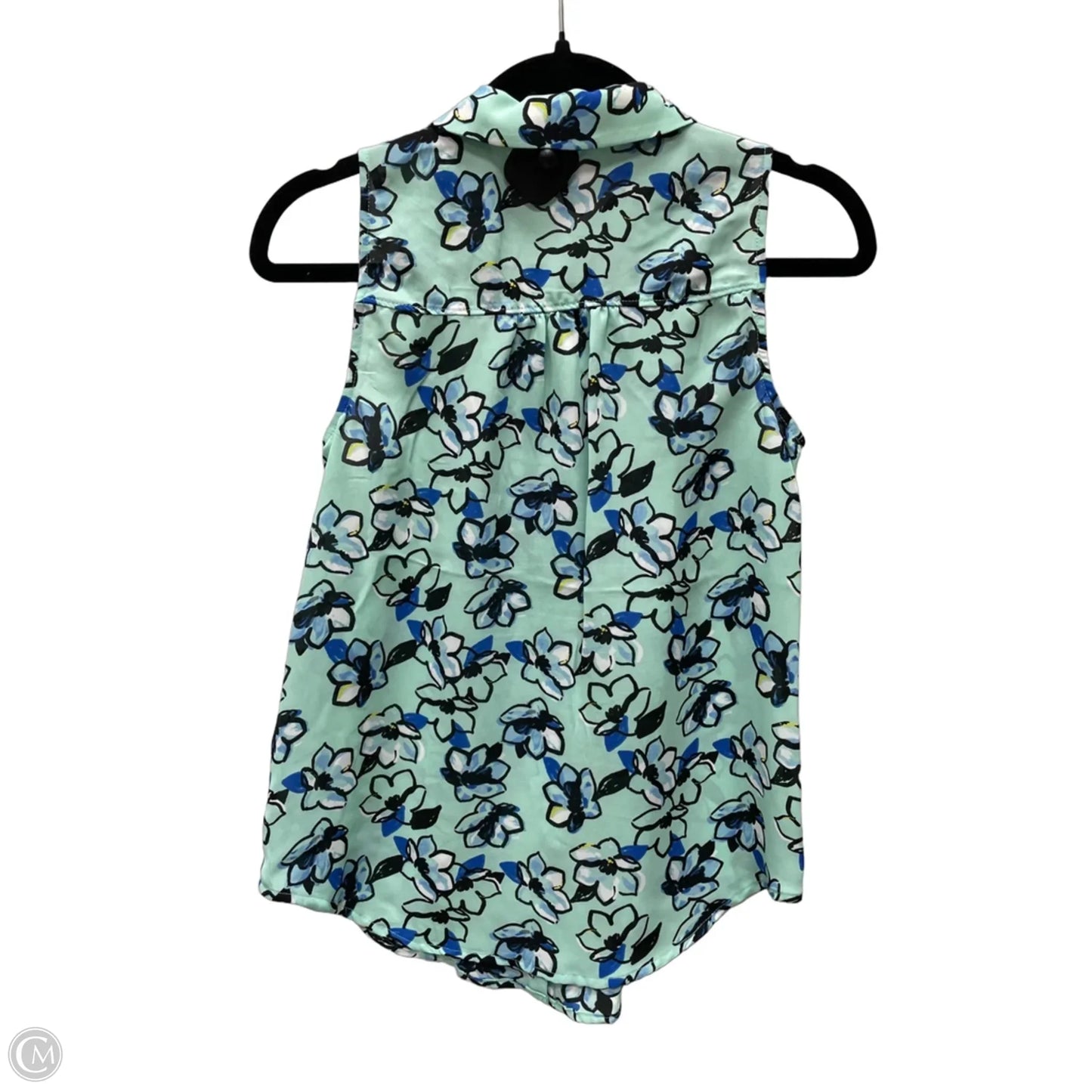 Blouse Sleeveless By Elle In Floral Print, Size: Xs
