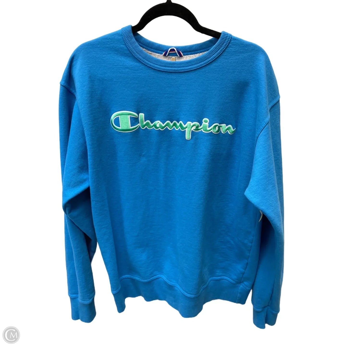 Sweatshirt Crewneck By Champion In Blue, Size: L