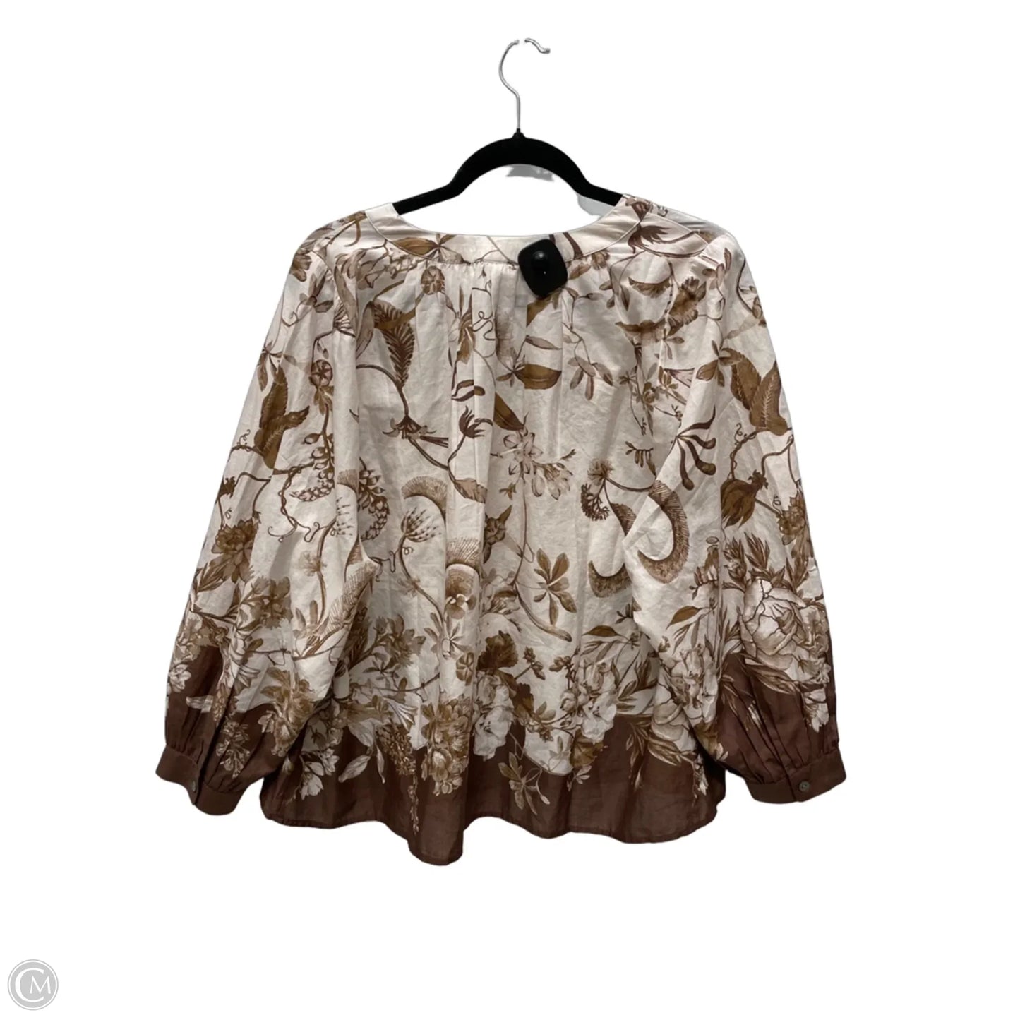 Top Long Sleeve By J. Jill In Floral Print, Size: M