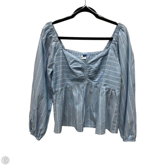 Top Long Sleeve By Old Navy In Striped Pattern, Size: L