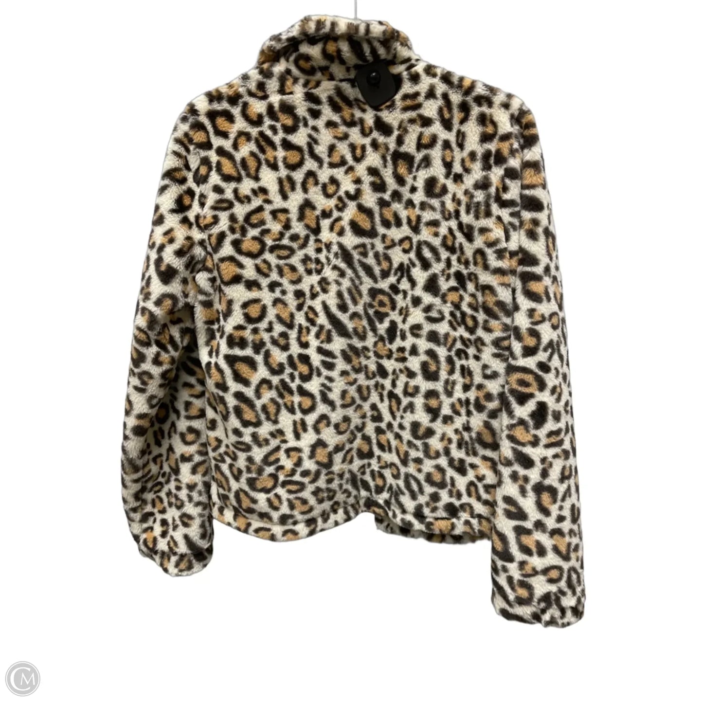 Jacket Faux Fur & Sherpa By Andree By Unit In Animal Print, Size: M