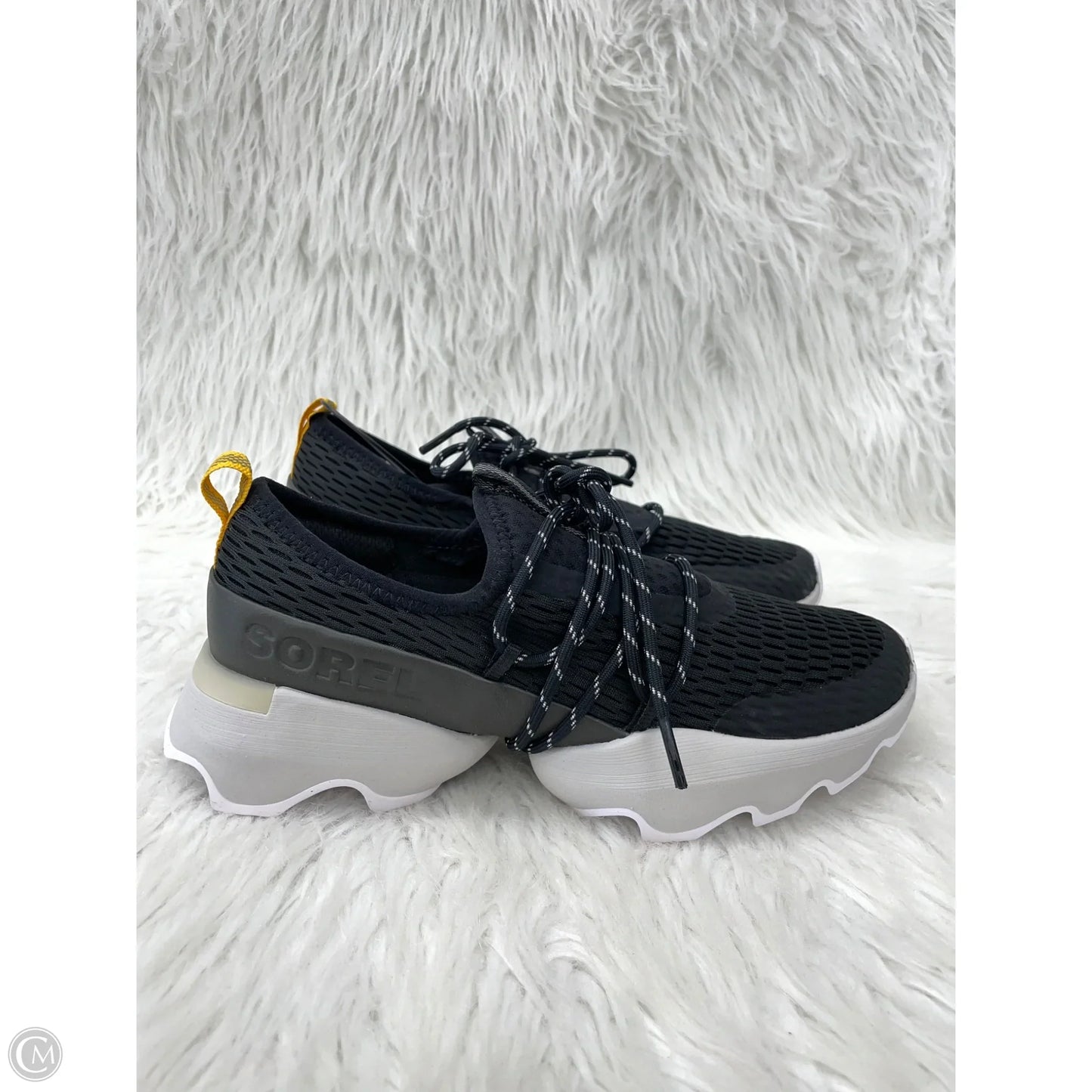 Shoes Athletic By Sorel In Black & White, Size: 7