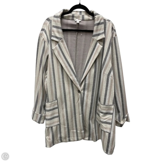 Blazer By Cato In Striped Pattern, Size: 3x